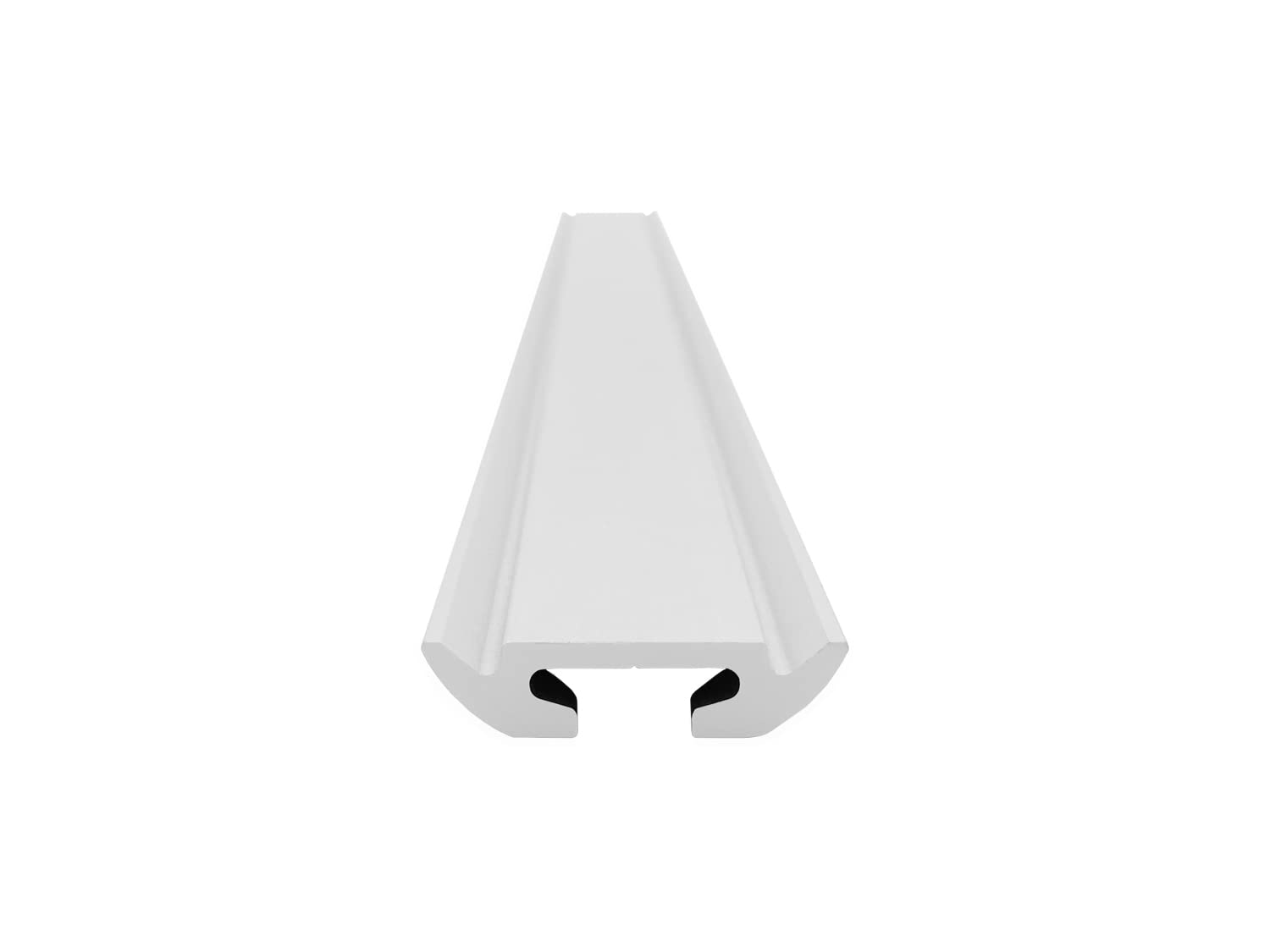 Airlineschiene halbrund: 42 x 9,5 mm, 2.000 mm, 2er Set | Zurrschiene | 200 cm | kompatibel mit Fittingen | Silber eloxiert | für Transporter, Wohnwagen, Sprinter UVM. | Aluminium | 2 m
