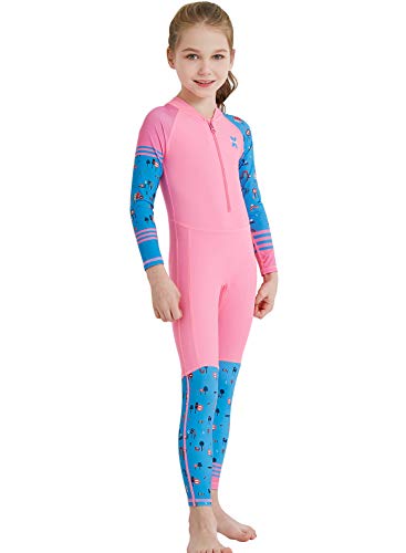 Image of DIVE & SAIL Kids One Piece Long Sleeve Swimsuit Sun Protection Sunsuit Rash Guard