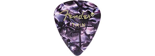 Fender 351 Premium Celluloid Lot de 12 médiators pour guitare Bleu Taille M - Les Beatles, Paul McCartney, John Lennon, RIngo Starr, George Harrison Fender 351 Premium Celluloid Lot de 12 médiators pour guitare Bleu Taille M – Image 6