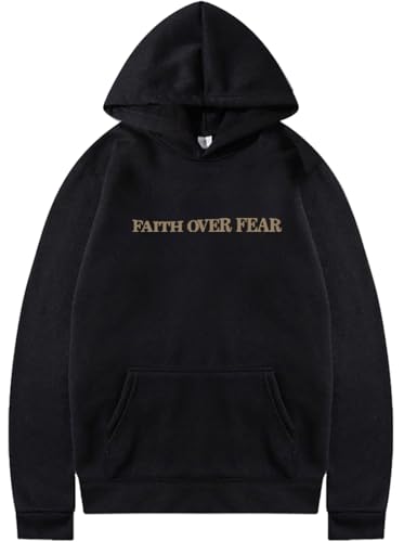 FAITH OVER FEAR 2 Piece Tracksuit Hoodie Christian Faith Religious God Man Woman Sweatshirt Suit2
