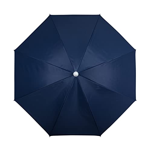 PICNIC TIME 5.5 Ft Portable Beach Umbrella, Lightweight UV Protection Sunshade with Tilt Pole & Carry Bag, Outdoor Canopy Umbrella for Beach, Sand, Pool, Patio, Camping, Travel, or Backyard Shade, (Navy Blue) - Image 2