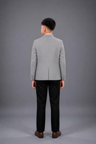Image of SaintX Boys Premium Tuxedo Blazer (1 to 14 Years) | Prince Charming Formal Wear Collection for Kids & Boys | Fully Lined | Shawl Collar | Slim Fit | Royale Luxury Wear
