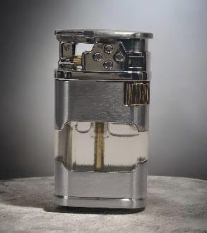 Metal Windproof Cigar Cigarette Lighter, Refillable, Pocket Lighter with Slideable Button, Portable, Random Color-image-3