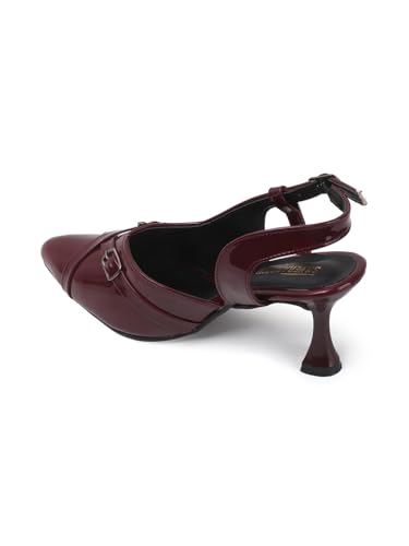 Image of SilverArrow womens Crown Boo Fashion Sandals|Stiletto Heel Sandals With Buckle Closure|Suitable For All Occasion