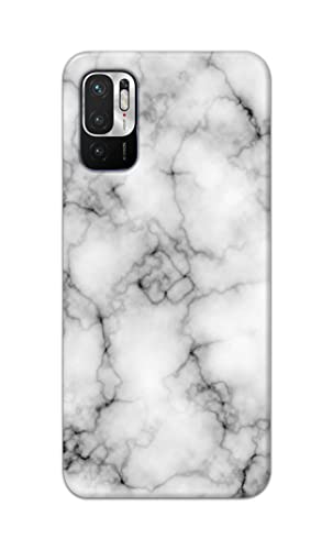 Image of Light White Marble Texture Natural Pattern Hard Back Case Cover for Redmi Note 10T 5G, Poco M3 Pro 5G, Redmi Note 10 5G Back Cover -(J5) VNS2230
