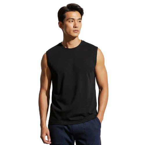 Image of FN3 Cotton Blend Printed and Solid Vest for Men || Men's Printed Tank Top Regular fit