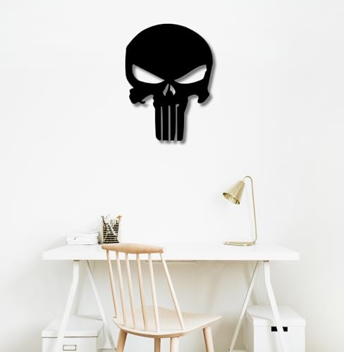 Image of TWIGGY Superhero 6mm MDF Wooden Wall Decor Art for Home, Office, or Gaming Room, Gift, Anime (pack of 1 | The Punisher)