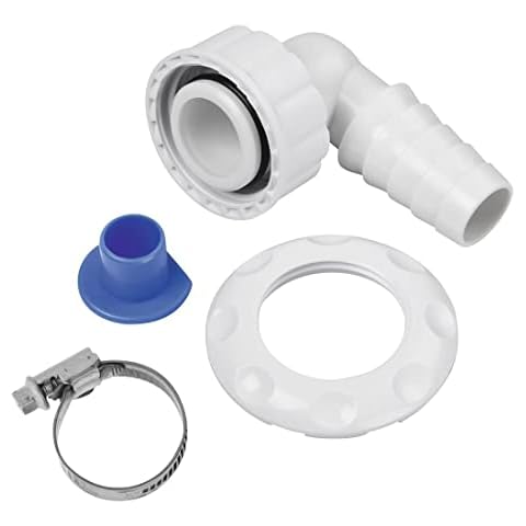 Xavax Waste Pipe Connection, White, Klein Cover