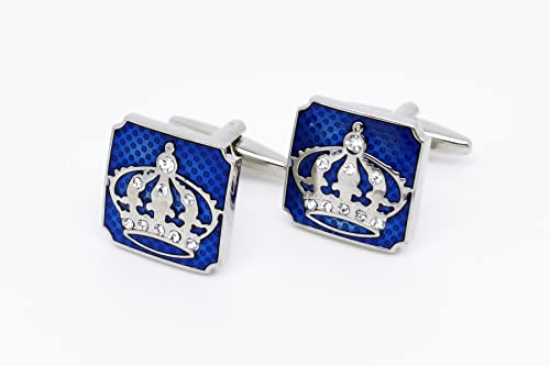 Gemelos Royal Crown Cuadrados Azul en Caja de Regalo miniatura 4