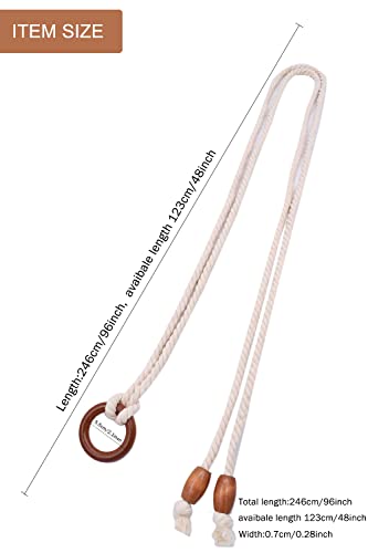 TeeYee Women's Tassel Wasit Rope Cotton Belt Simple Style Skinny Woven Chain for Jeans Skirt Dress2