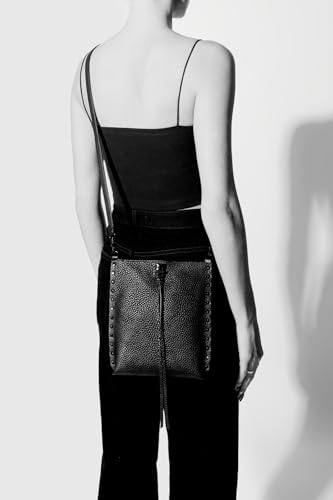 REBECCA MINKOFF Darren N/S Crossbody, Black Shellac Hardware4