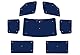 Fensterrollo-Set Kombatibel Mit Mercedes Sprinter (2006-2019)(Komplettset LWB + Scheunentore + ohne hintere Seitenwände) Rückenfarbe in Tarnfarbe, Reversibel und Thermisch