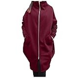 Fleecejacke Damen,Fahrradjacke Wasserdicht Atmungsaktiv Kaschmir Mantel Wintermantel Mit Fell Bmx Mäntel Thermo Jacke Jacke Frauen Bundeswehr Regenjacke Blazer Fuxia Rad(Rot-4,XL)