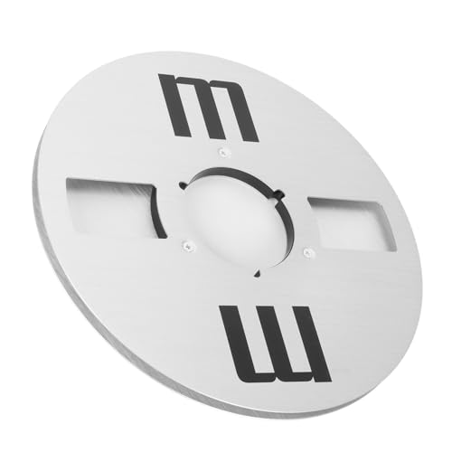 10.5 Inch Empty Tape Reel, Aluminum Alloy NAB Flange Design, Stainless Steel Screws, Improve Sound Quality, Universal, for Reel to Reel Tape Players