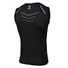 AMZSPORT Canotta Compressione Uomo, Maglia Senza Maniche Aasciugatura Rapida per Bodybuilding Palestra Running Nero L #1