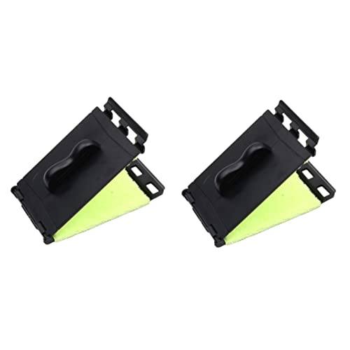 WESIEVYA 紐2本 ストリングクリーナー ギターレ楽器 ベースギター ベースアクセサリー 指板クリーナー ギタークリーナー消しゴム ギターメンテナンスツール Black プラスチック