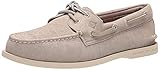 Sperry Men's Authentic Original PLUSHWAVE Boat Shoe, Grey Check, 9.5