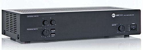 Input impedance LINE:10 kΩ Input impedance AUX:20 kΩ Bass Tone:(100 Hz) - 9 ÷ + 6 dB Treble Tone:(10 kHz) - 14 ÷ + 8 dB High-pass filter:150 Hz. – 1 dBu Output impedance:600 Ω Phantom power voltage/current:30 / 0.018 V/A Output Loudspeaker Low impedance:4 Ω Output Loudspeaker Constant voltage:100 V ; 70 V AUX output:Pre ; Fonia su attesa telefonica Protections:Sovraccarico, corto circuito, termica, fusibili di rete.