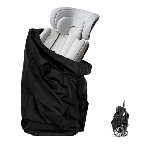 Nonzmun Car Seat Travel Bag Stroller Bag for Airplane Waterproof Durable Oxford Fabric with Backpack & Hand Carry Straps Ideal for Infant Cars Seats Strollers Air Travel Essentials (86x43x43cm)