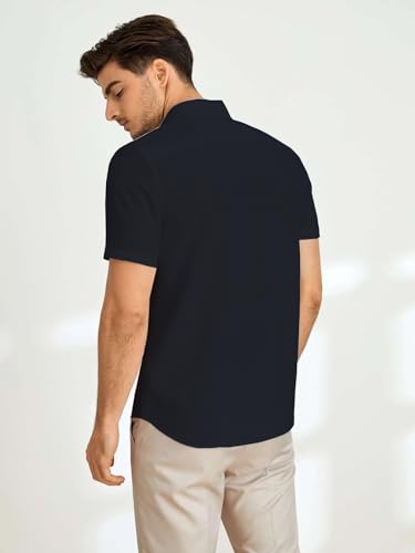 Image of TAGDO Men's Casual Shirt|| Solid Shirt|| Half Sleeve (5160)