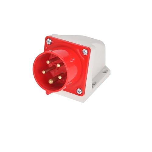 SMDTYLWXC IP44 Reverse Plug Waterproof Industrial Aviation Plug and Socket Connector Male and Female Docking 3 core 4 Holes 5 core 16/32A(Wall Plug 5p,32A)