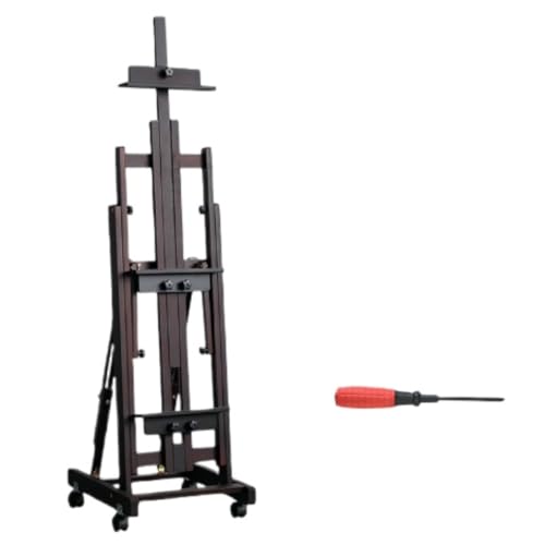 MCSWSEE �C�[�[���X�^���h �u�i�ؐ� �C�[�[�� ��^ 135-240cm �p�x���� �����G�� 2���L�����o�X�Ή�|H�^�t���[�� �������[�\ �ړ��\ ��� �L�����o�X���� �X�P�b�`/�f�b�T���p�X�^���h ���萫 (�u���b�N�E�H�[���i�b�g�̖ؖ�,W14