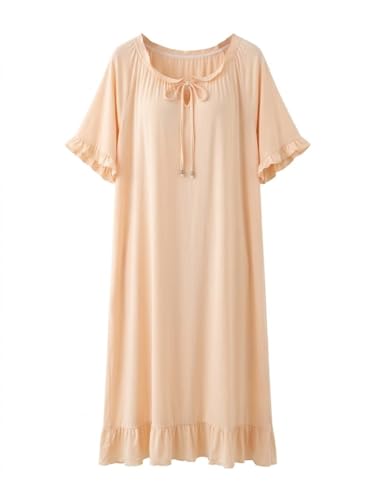 Vêtements détente en modal pour femme avec ourlet à volants raffiné