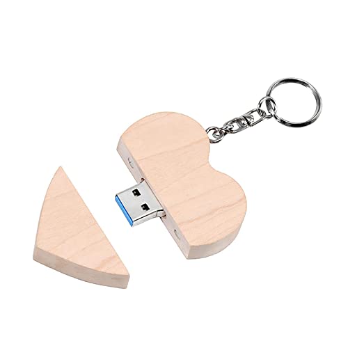 FeliSun Personnalisé en Bois Coeur USB3.0 Unidad de Memoria Flash Pendrive 128GB 64 GB 32 GB 16 GB Haute Vitesse U disque Mémoire Stick Stockage Externe Photographie De Mariage Cadeaux
