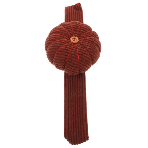 SOIMISS Coussin à Aiguilles Poignet Côtelé Forme Citrouille avec Bracelet Slap Band Organisateur Épingles Couture Portable pour Broderie Tricot et Machine à Coudre