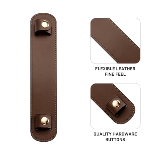 Image of Shoulder Strap Pad Replacement,Microfiber Leather Strap Pads Detachable Cover for Tote Bag