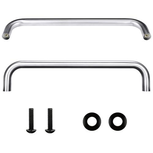 Grill Handle for Traeger Grills Pro 780, Grill Handle Replacement for Traeger Grill Door Handle ,Wood Stove Handles Replacement Parts for Traeger Grills, Stainless Steel Grill Accessories,Silvery