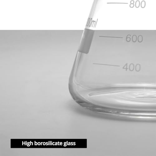 Image of QWORK Buchner Funnel Filtering Kit - Borosilicate Glass, 250ml Funnel & 1000ml Filter Bottle - 24 /29 Joint for Lab Research, Chemical Applications - Lab Vacuum Filtration Apparatus