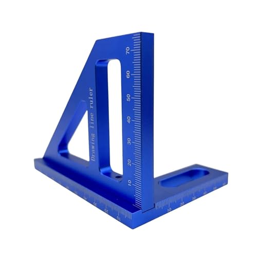 45°/90° Aluminum Alloy Triangle Ruler Multi Angle Layout Measuring Tool