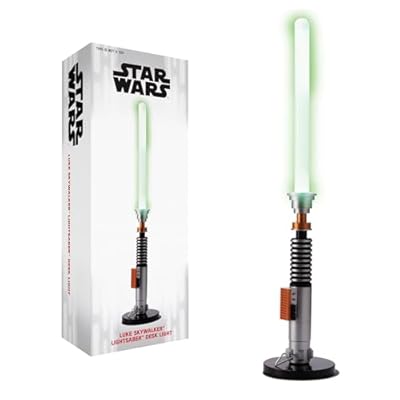 Menkind UKONICS Star Wars ROTJ Luke Skywalker - Lámpara de escritorio con sable de luz verde alimentado por USB | Ya disponible en tu tienda friki favorita! En mundofriki.es!