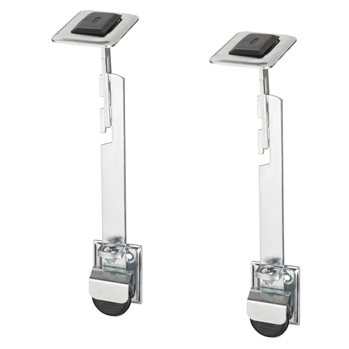 ABUS Gitterrostsicherung GS60 - Schutz für Kellergitter - mit Zugstab und großen Halteplatten - ABUS-Sicherheitslevel 8 - 04631 - 2er Set