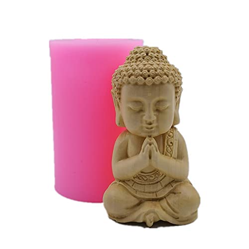 Upgraded Version New Buddha Candle Mold Scented Wax Mould Handmade Silicone Molds For Resin Gypsum Crafts Decorations Making #TOP2