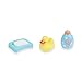 JC Toys 4-Piece Blue and Pink Baby Doll Bath Gift Set Fits Most Dolls up to 11” Dolls - Ages 2+ - Designed by Berenguer Boutique Baby Doll