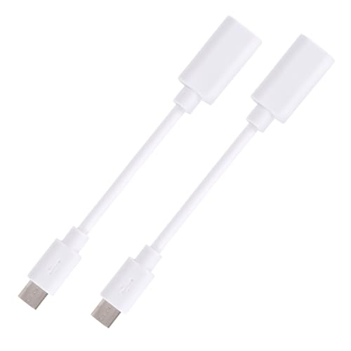 BTFO 2 Stücke USB-C zu Micro USB Adapter Kabel für Eufy Außenkamera & Solarpanel 10 3cm Type-C zu Micro USB Konverter Strom Ladungskabel für Eufy Zubehör