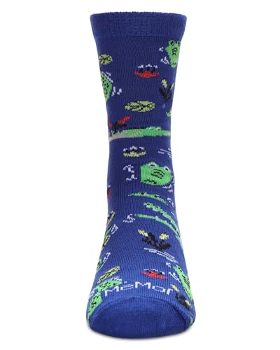 MeMoi Kids' Gators Rayon From Rayon Crew Socks2
