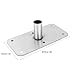 JAOCDOEN 3/4in Boat Seating Post 4 X 8in 3/4in Boat Seating Pedestal Base Stainless Steel SP 64839 Boat Seating Post Base Non Threaded