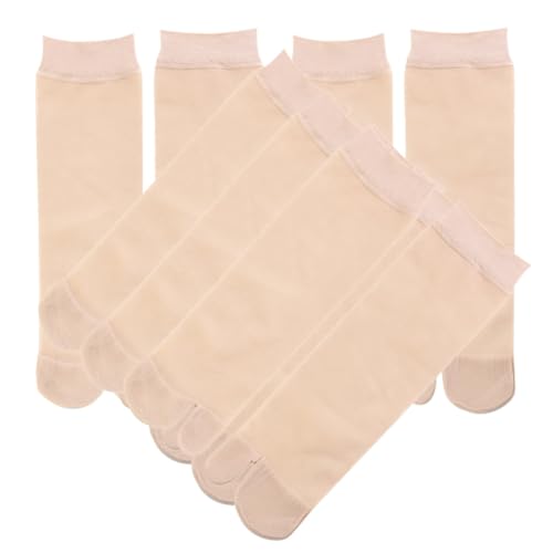 DEARMAMY 5 Pairs Two Finger Socks for Women Breathable Chinlon Split Toe Stockings Comfortable Socks Stylish and Skin Friendly Design for Daily Wear