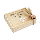 DigiNutz Geldgeschenke zur Firmung | Holzschiebebox | 3D-Acryl, Geldflasche | Geldgeschenk für besondere Anlässe, Erinnerungsbox (Firmung)