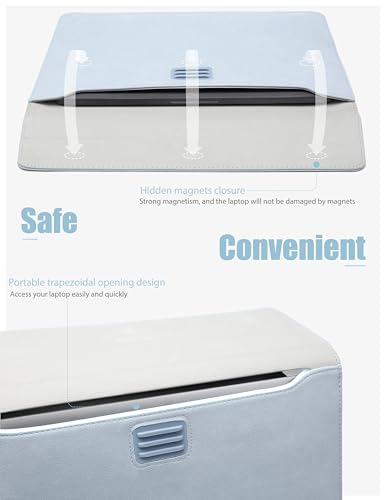HYZUO 13.3-14 Inch Laptop Sleeve Case Bag with Adjustable Stand for MacBook Pro 14 M5/M4/M3/M2/M1 Pro/Max A3426 A3427 2026-2021 - Image 4