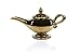 Disney's Aladdin Golden Genie Lamp Ceramic 32 Ounce Teapot Beautiful Magical Tea Brewing Kettle Whimsical Polished 32 Oz. Hot Beverage Serving Crock With Lid