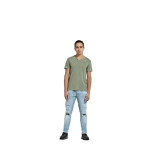 Image of Jack & Jones Men's Cotton Solid Slim Fit T-Shirt
