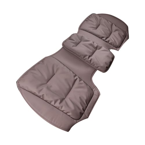 Coussin de siège de voiture universel en velours anti-rayure marron