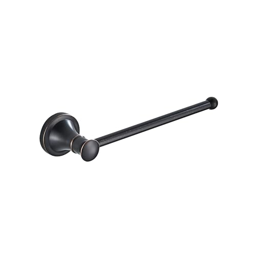 Image of Black Bathroom Hand TowelHolder, Wall Mounted Bathroom Hardware Accessories,Oil Rubble Bronze