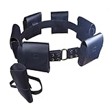 Leather Utility Belt with Holster and Pouches Halloween Cosplay Costume Accessory