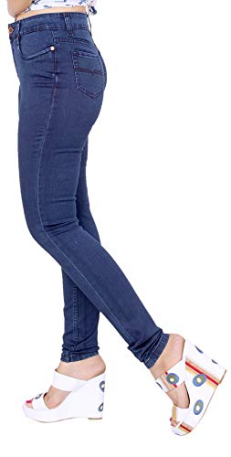 Image of FCK-3 Stretchable Denim Pencil Fit Regular Fit High Waist Jeans for Women