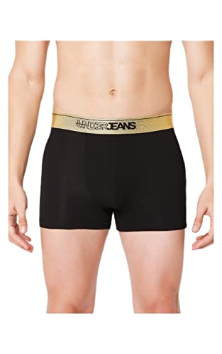 Image of Underjeans Men's Cotton Blend Trunks (Pack of 2) (UJNPTS042E2)